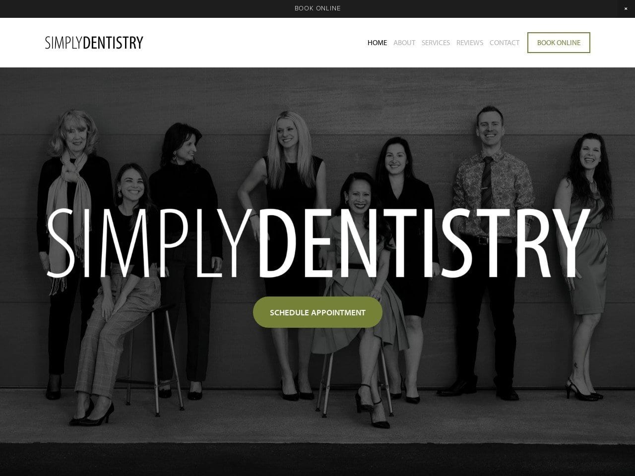 Simply Dentistry Website Screenshot from simplydentistry.com