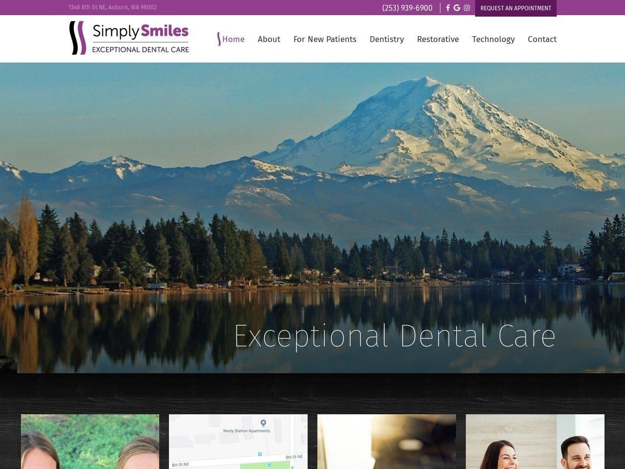 Simply Smiles Website Screenshot from simplysmilesauburn.com
