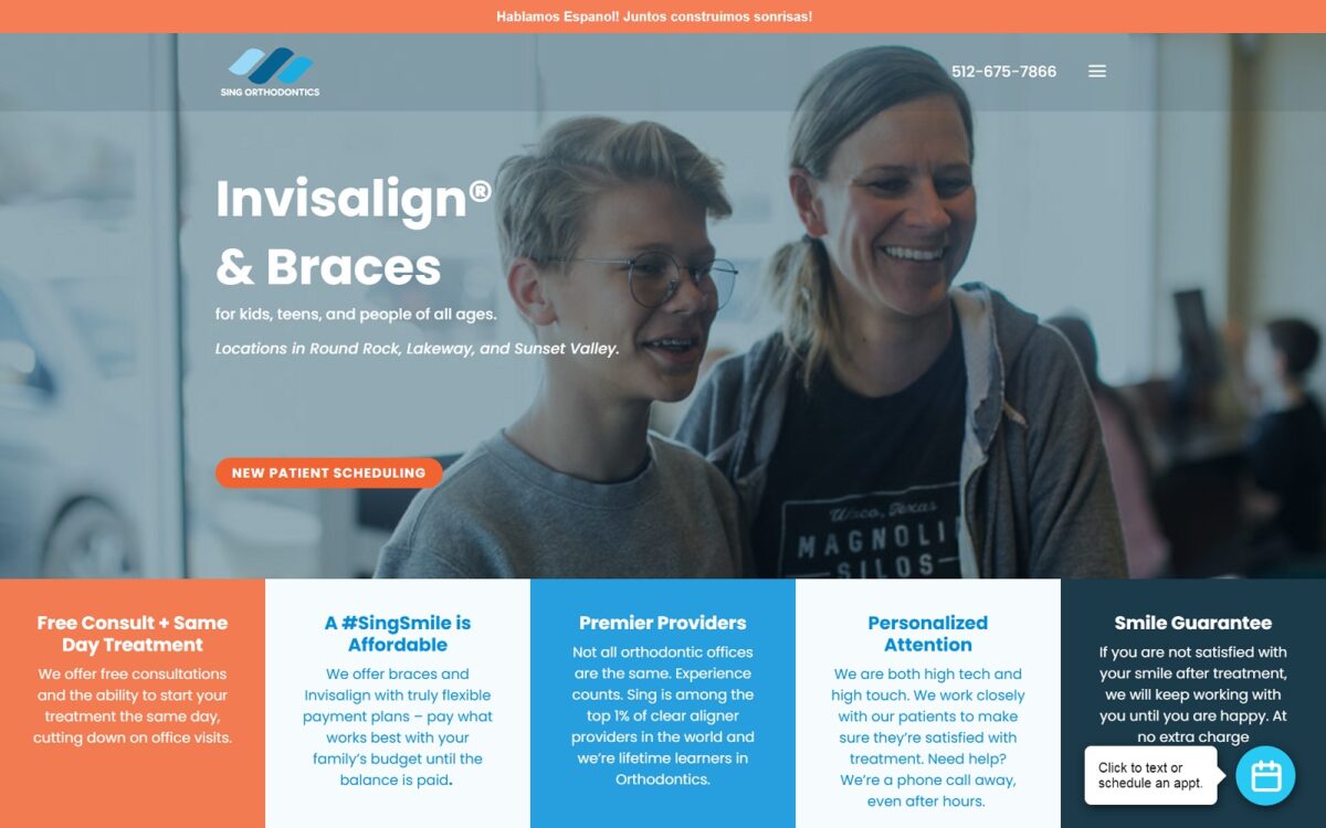 singortho.com screenshot