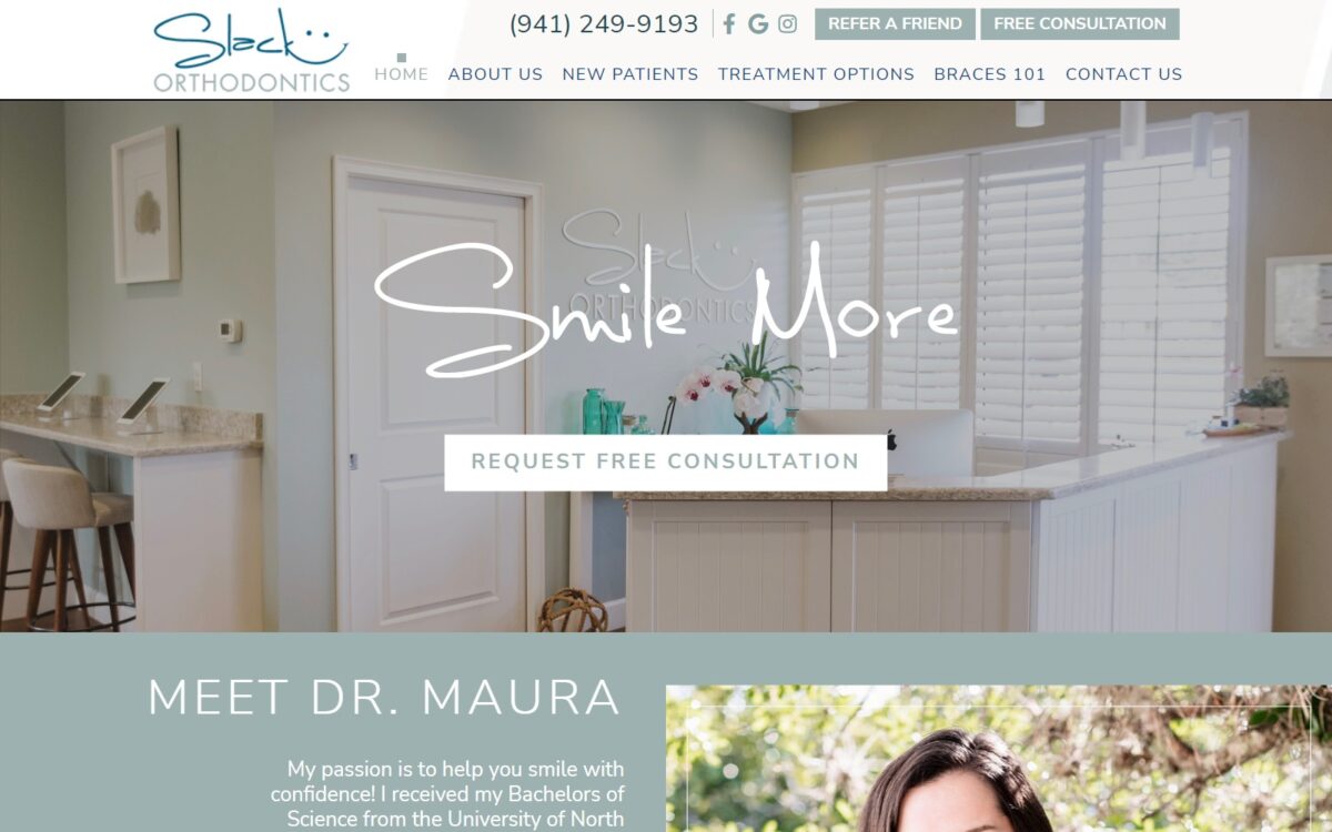 slackorthodontics.com screenshot