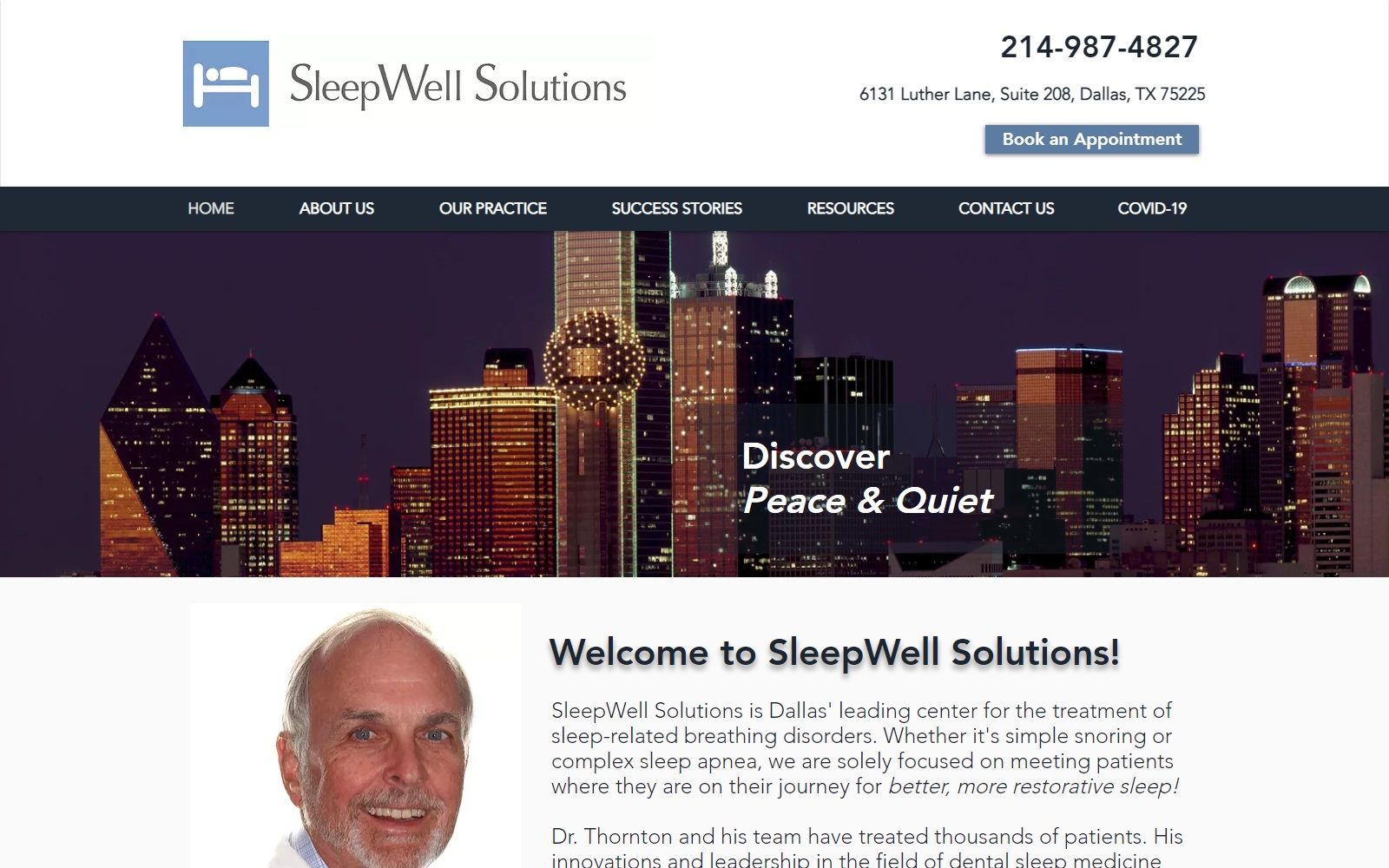 sleepwellsolutions.com screenshot