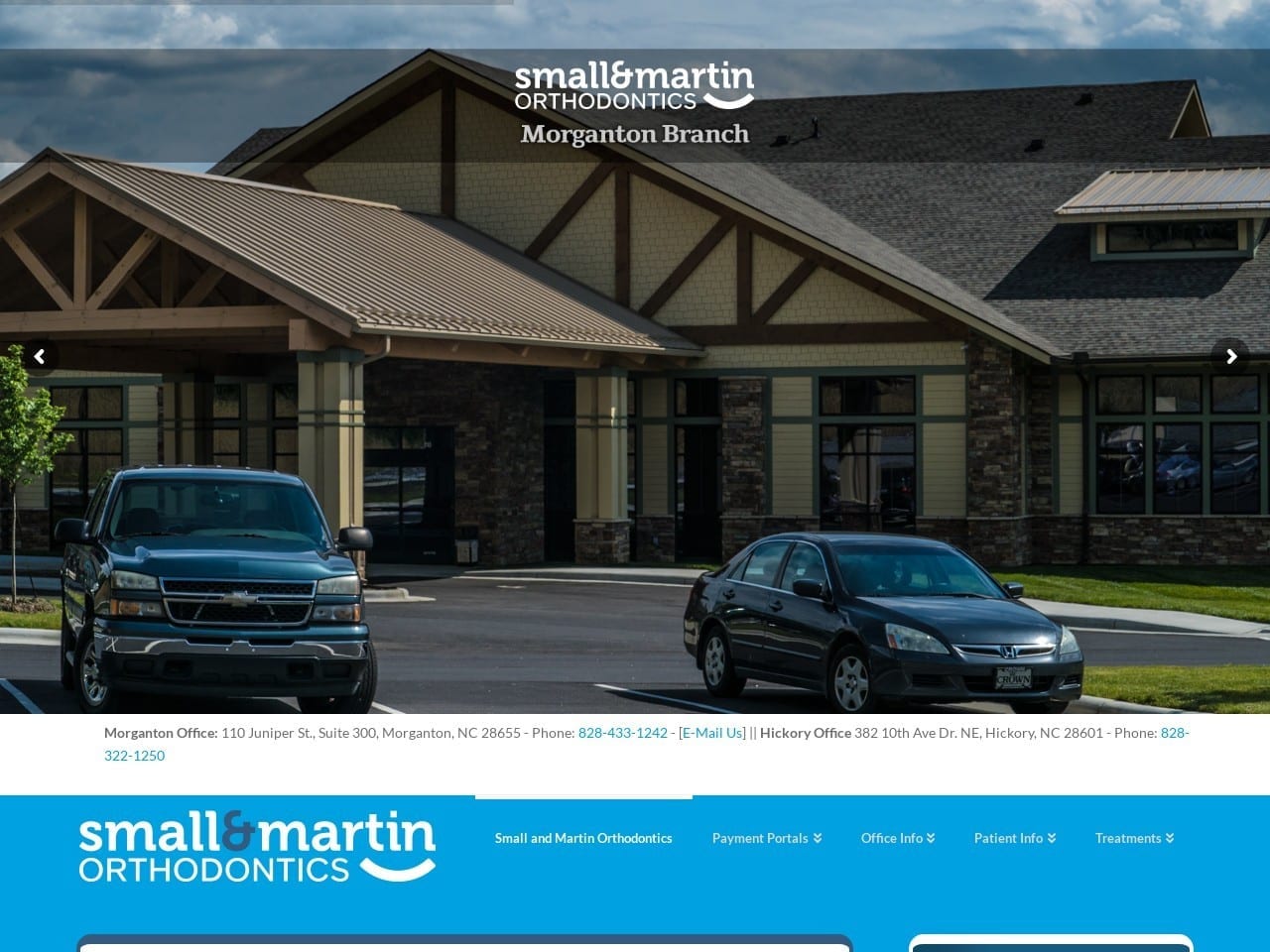 David Small Dds Ms; Russell E. Martin Dds Ms Website Screenshot from smallortho.com