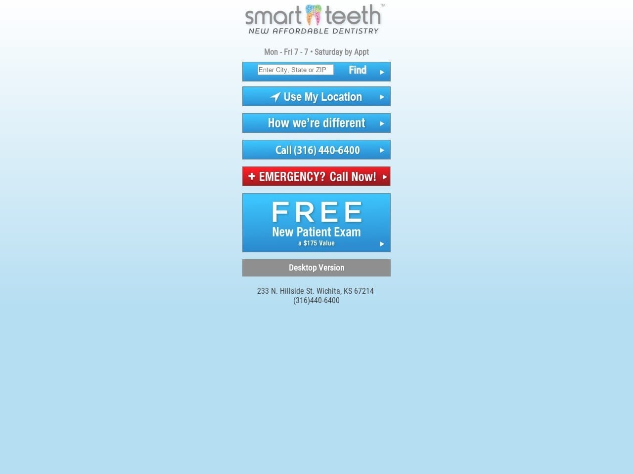 Smart Teeth Website Screenshot from smartteeth.us