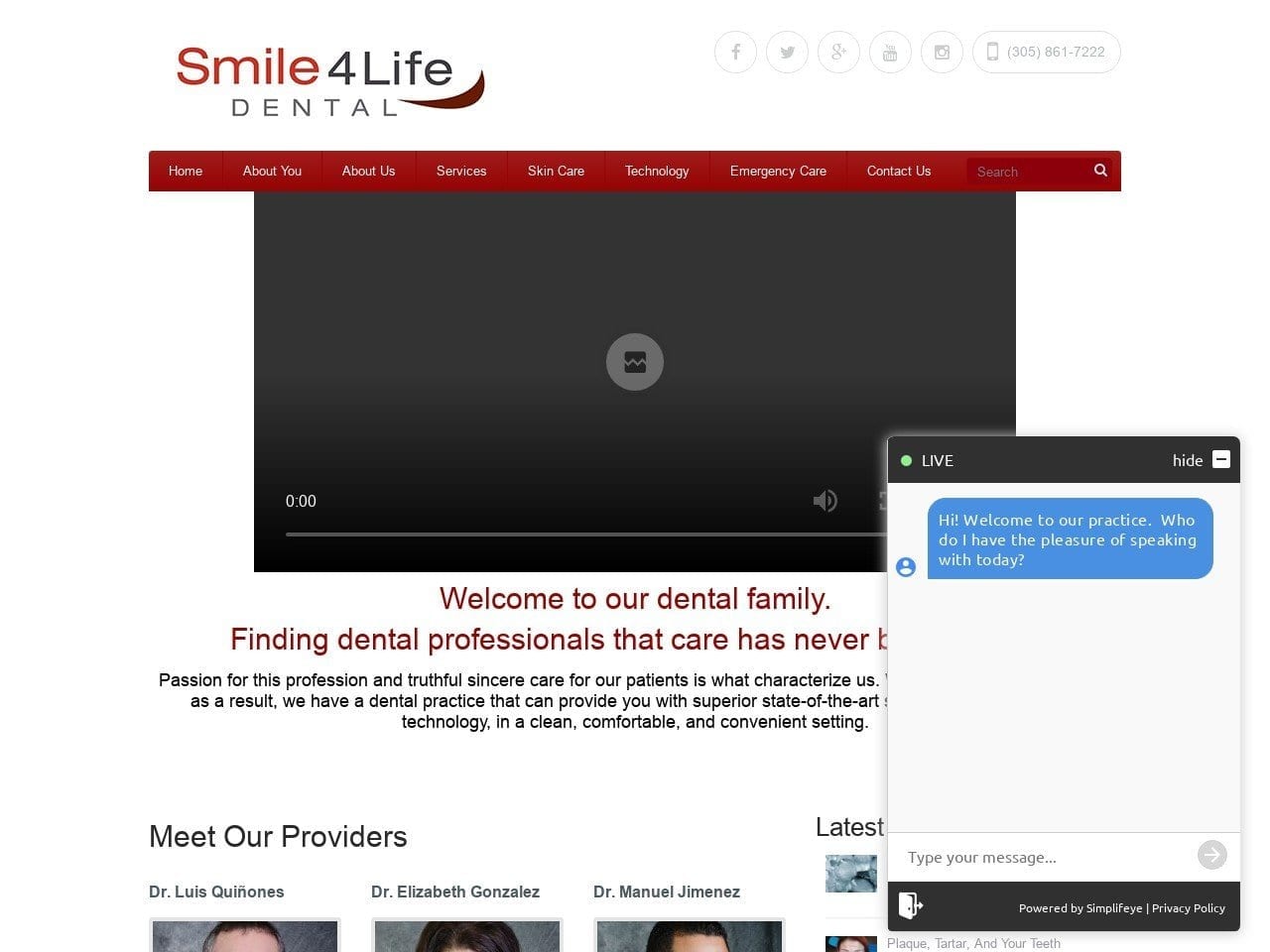 Smile4Life Dental Orthodontics and Specialty Website Screenshot from smile-4life.com