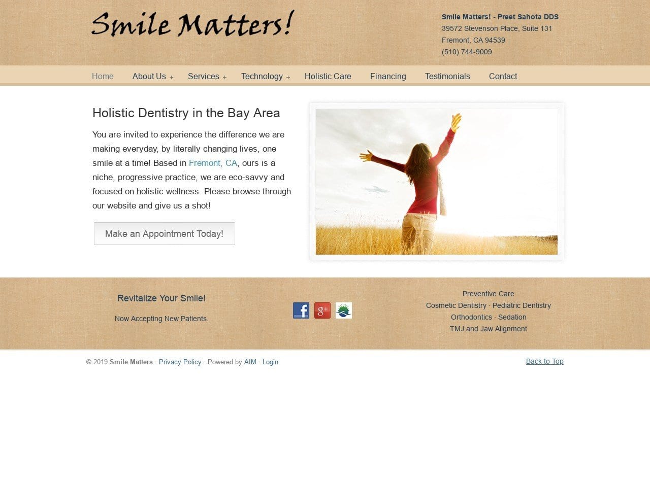 Smile Matters! Website Screenshot from smile-matters.com