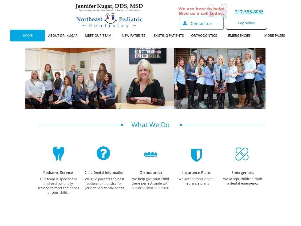 Northeast Pediatric Dentistry Kugar Jennifer DDS Website Screenshot from smile4drkugar.com