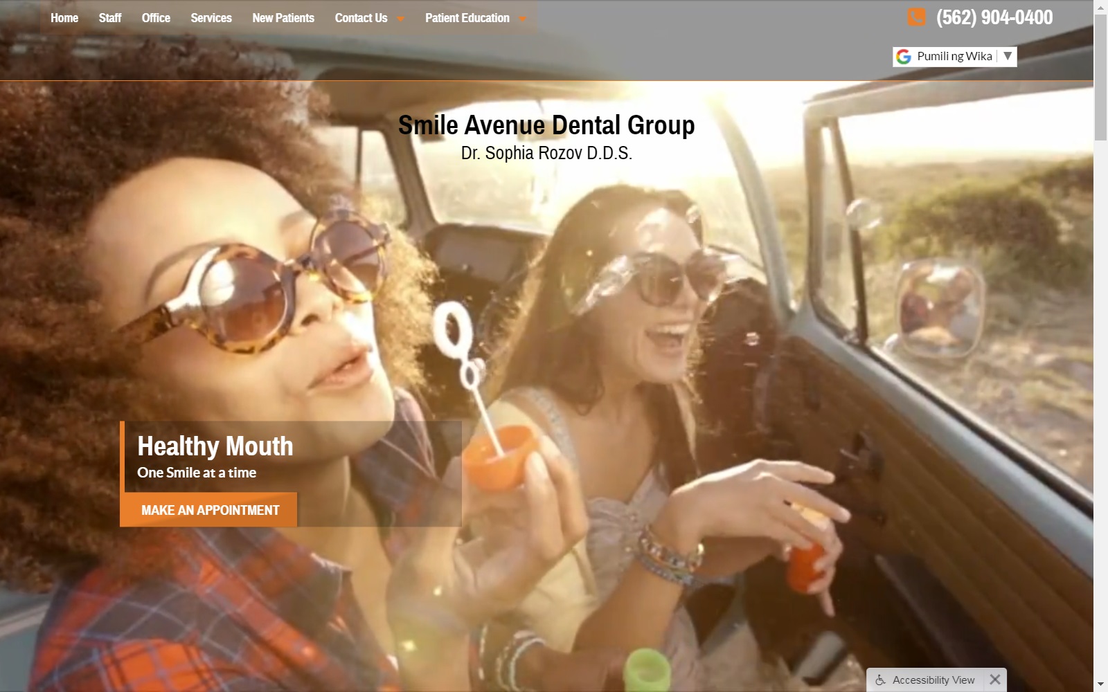 smileavenuedental.com screenshot