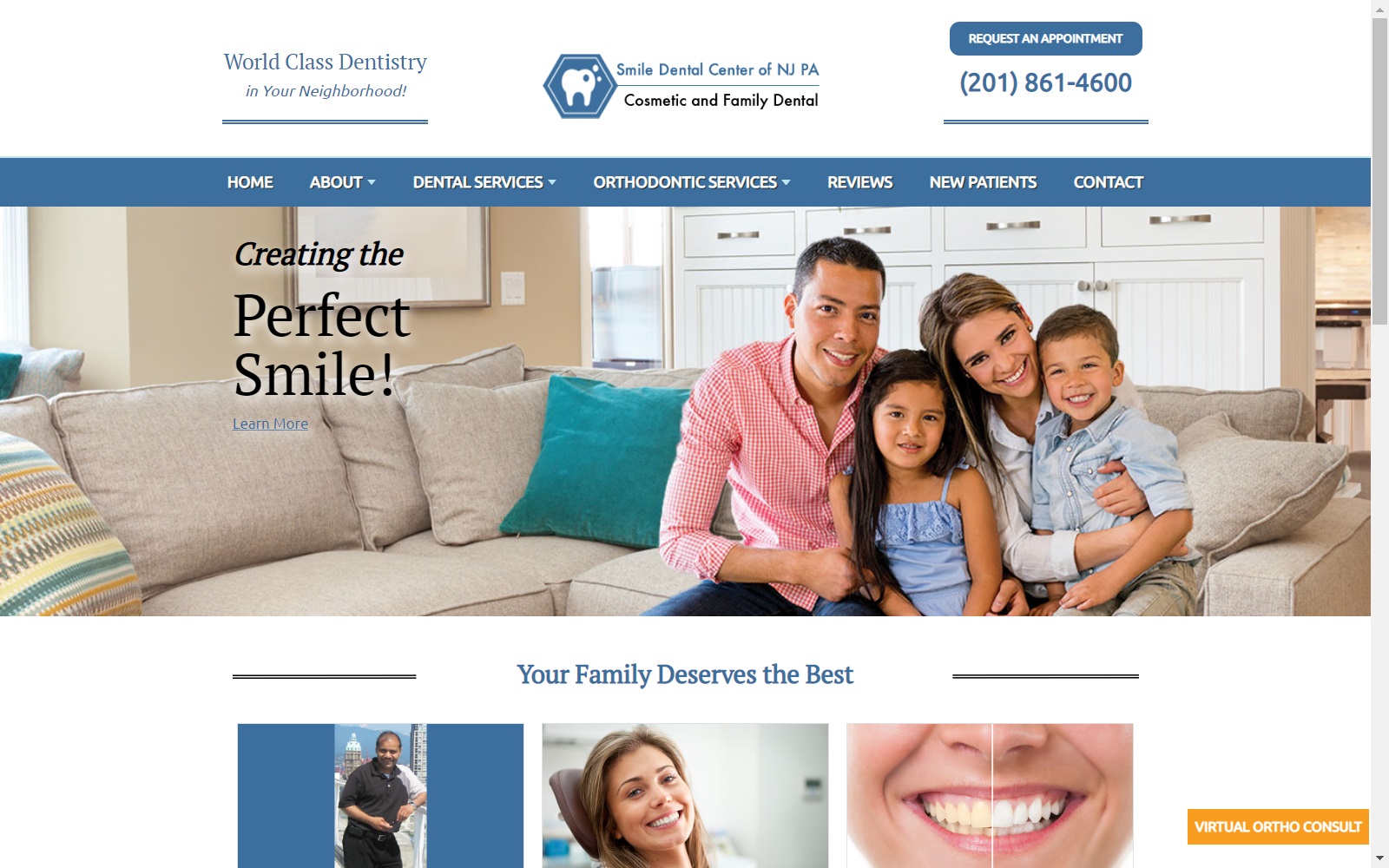 smiledentalnjpa.com screenshot