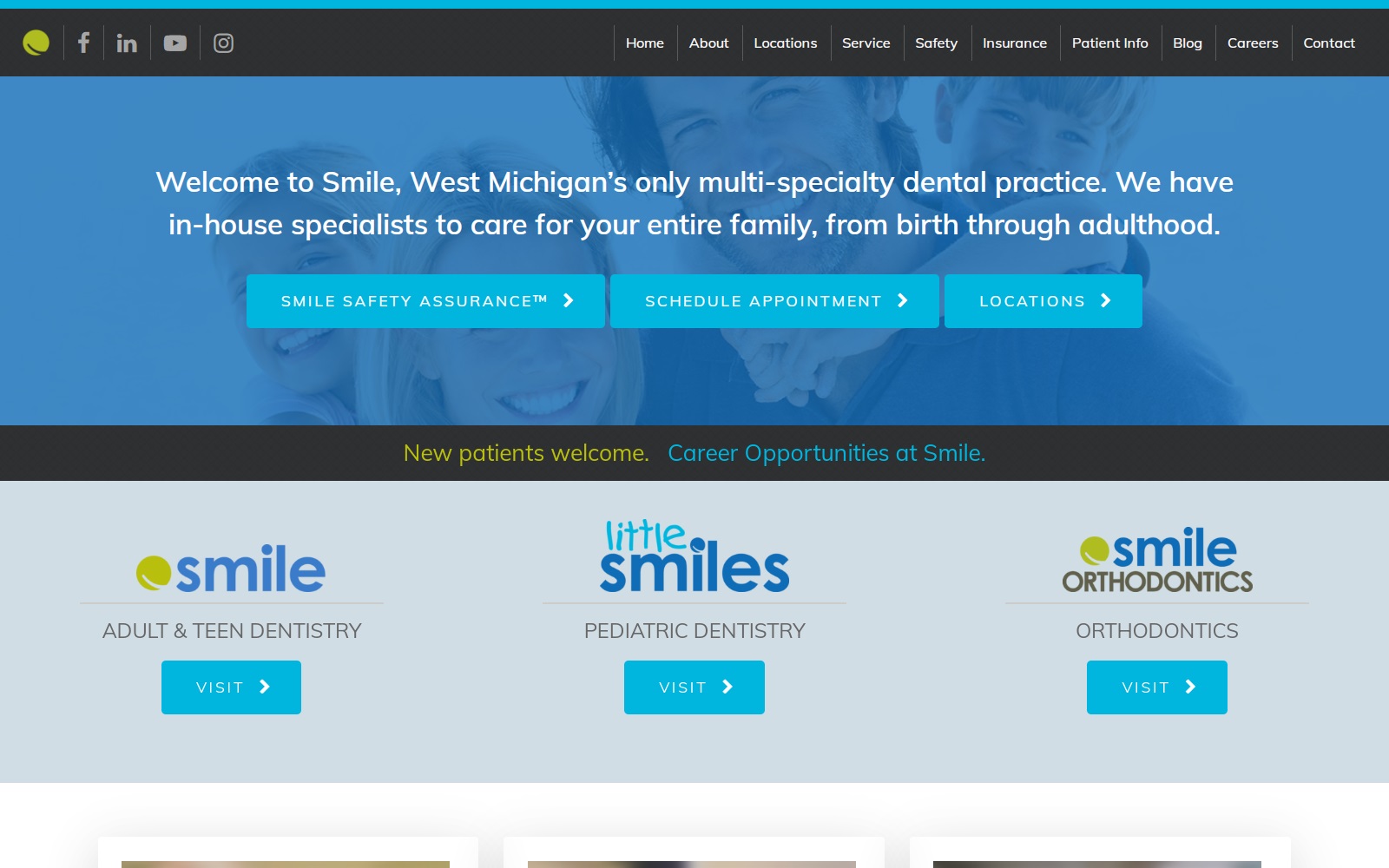 smiledentalpartners.com screenshot