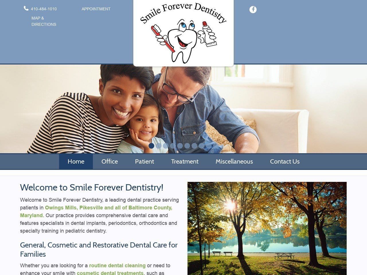 Dr. Barry L. Cohan DDS Website Screenshot from smileforeverdentistry.com