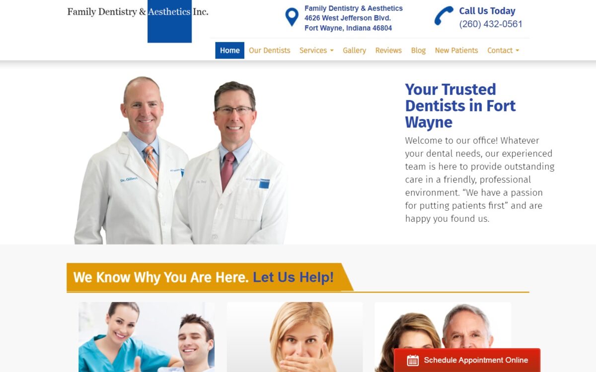 smilefortwayne.com screenshot