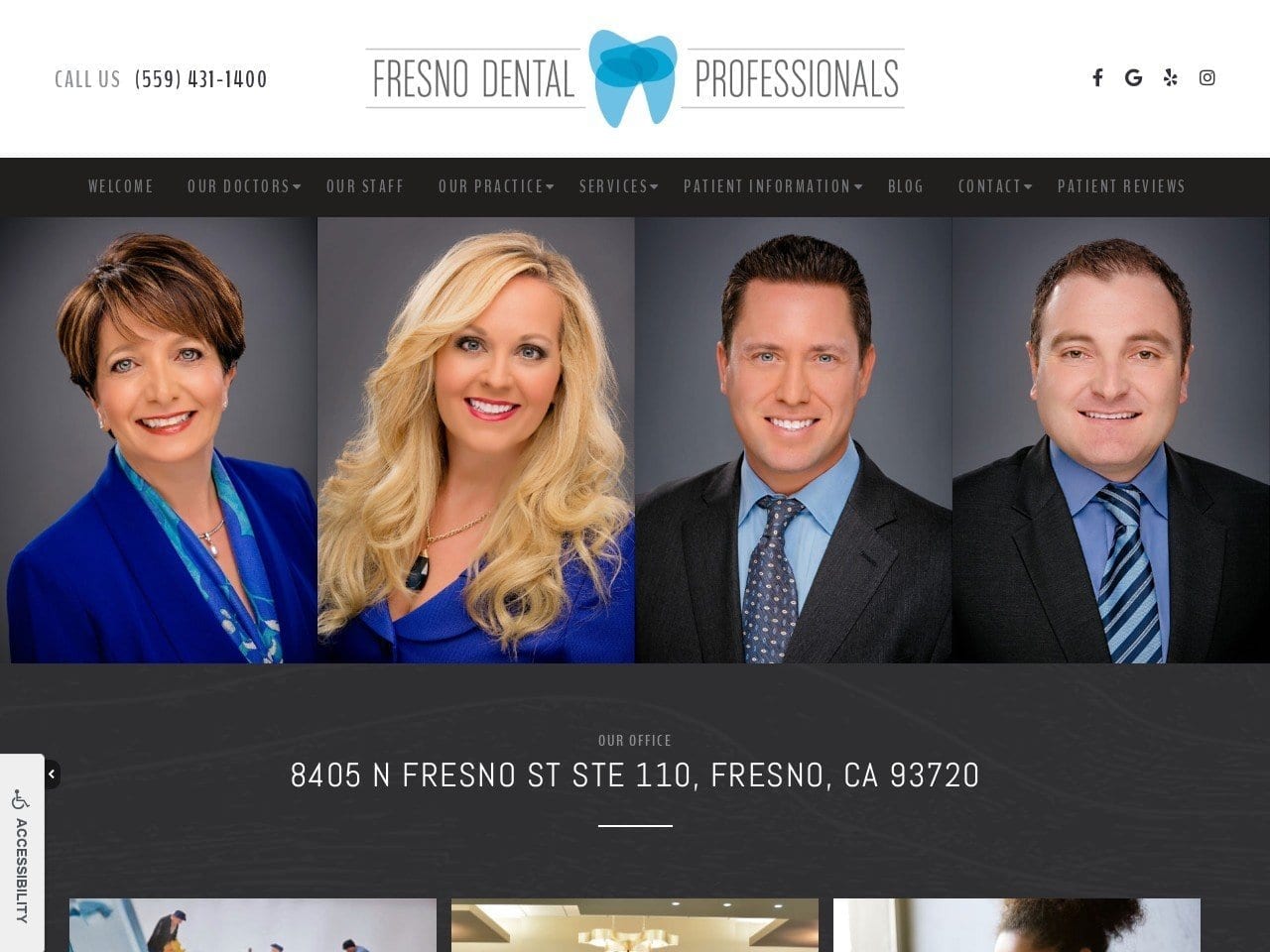 Fresno Dental Professionals Website Screenshot from smilefresno.com