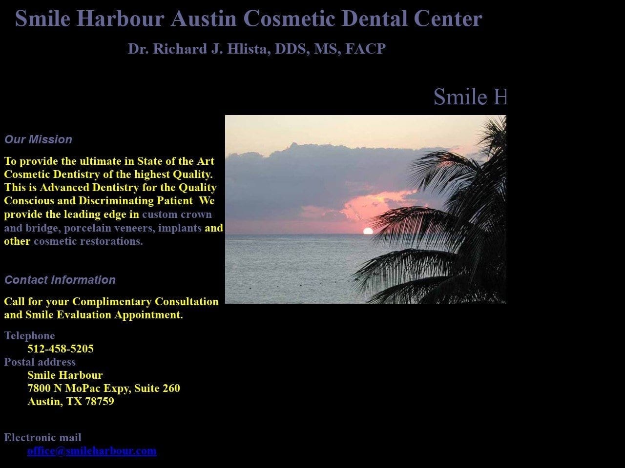 Smile Harbour Website Screenshot from smileharbour.com