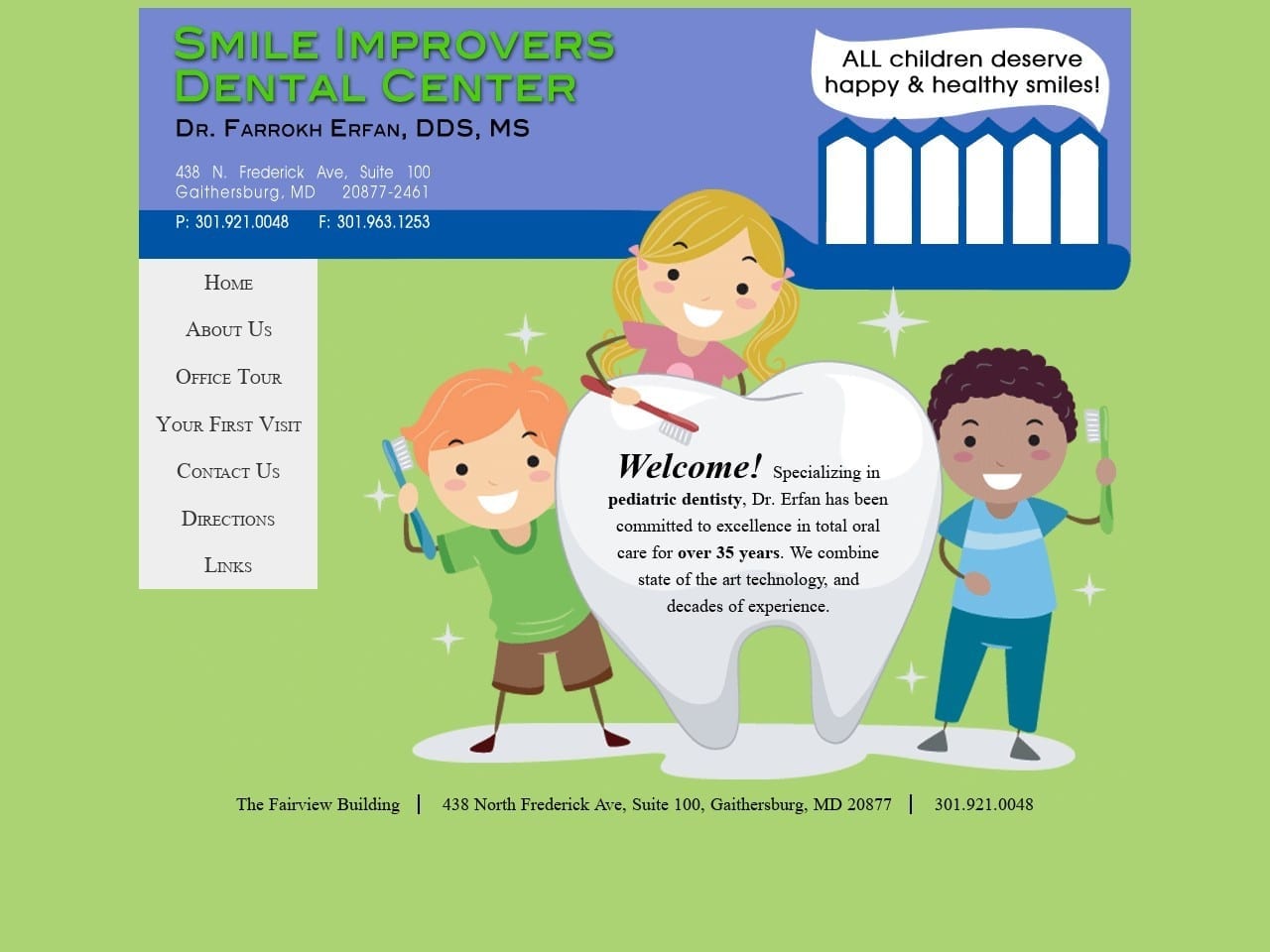 Erfan Farrokh DDS Website Screenshot from smileimprovers.com