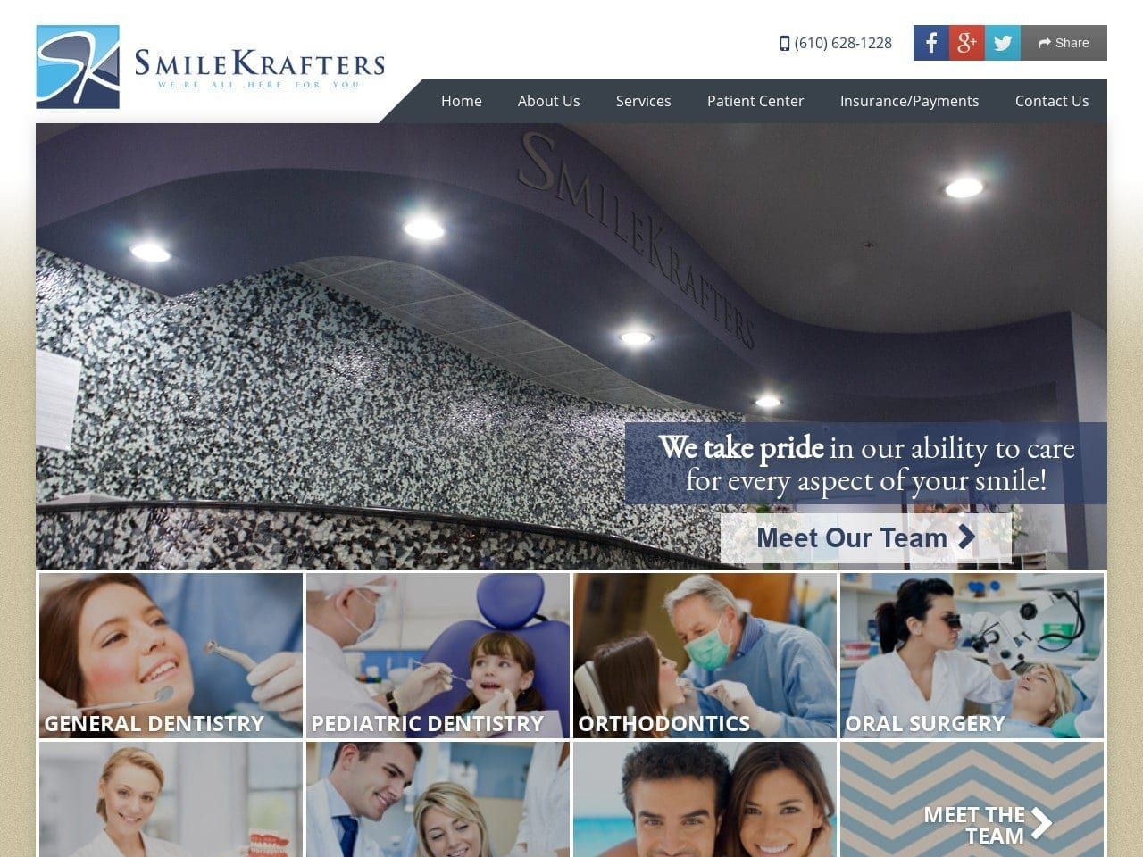 Smile  Krafters Website Screenshot from smilekrafters.com