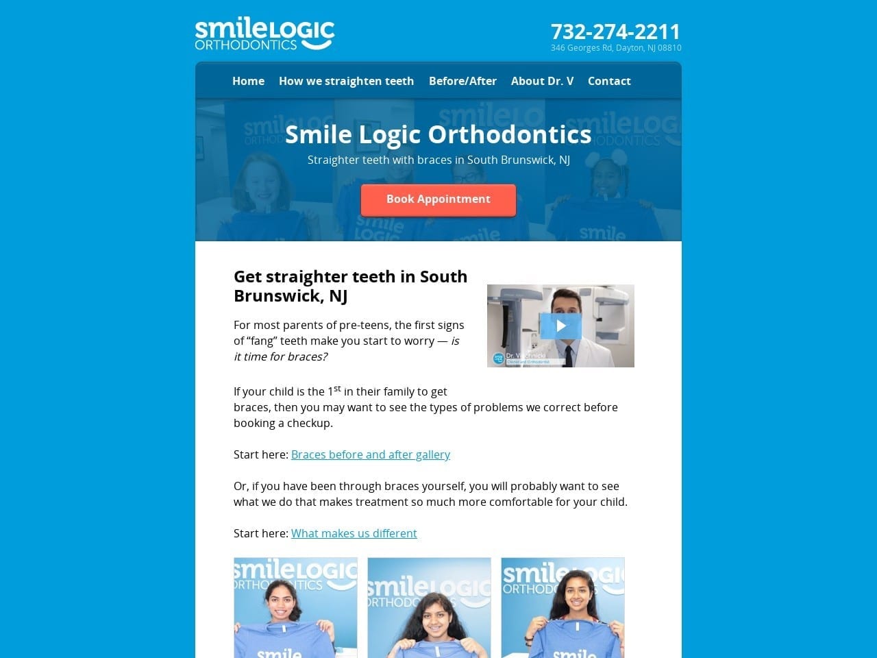 Smile Logic Orthodontics Website Screenshot from smilelogicortho.com