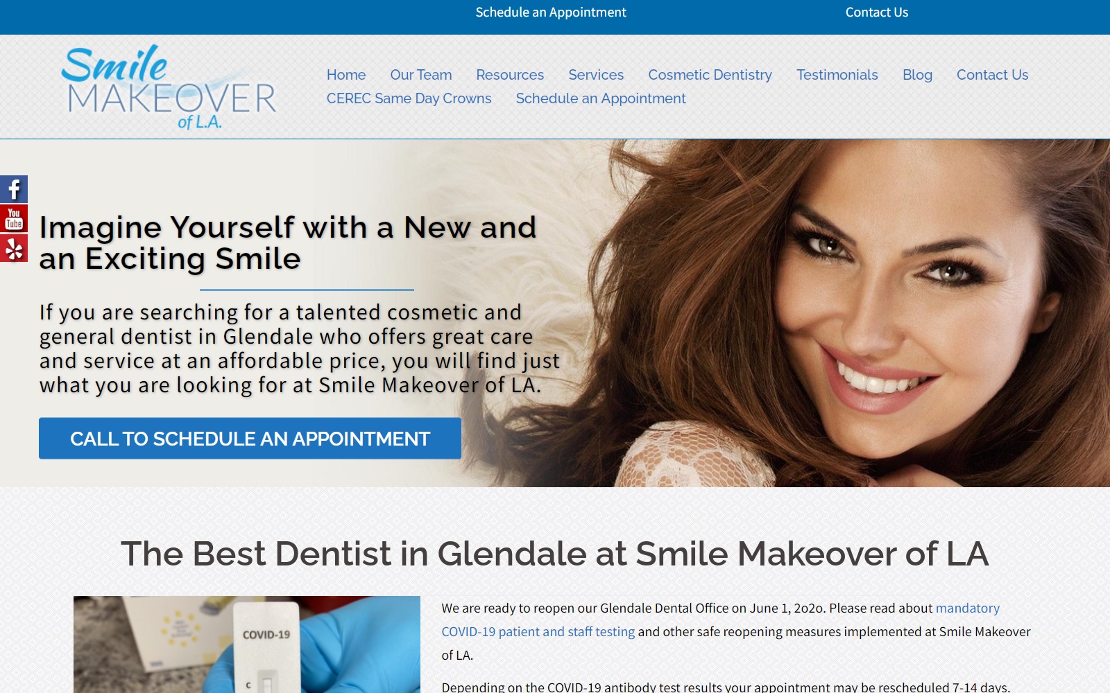 smilemakeoverofla.com screenshot