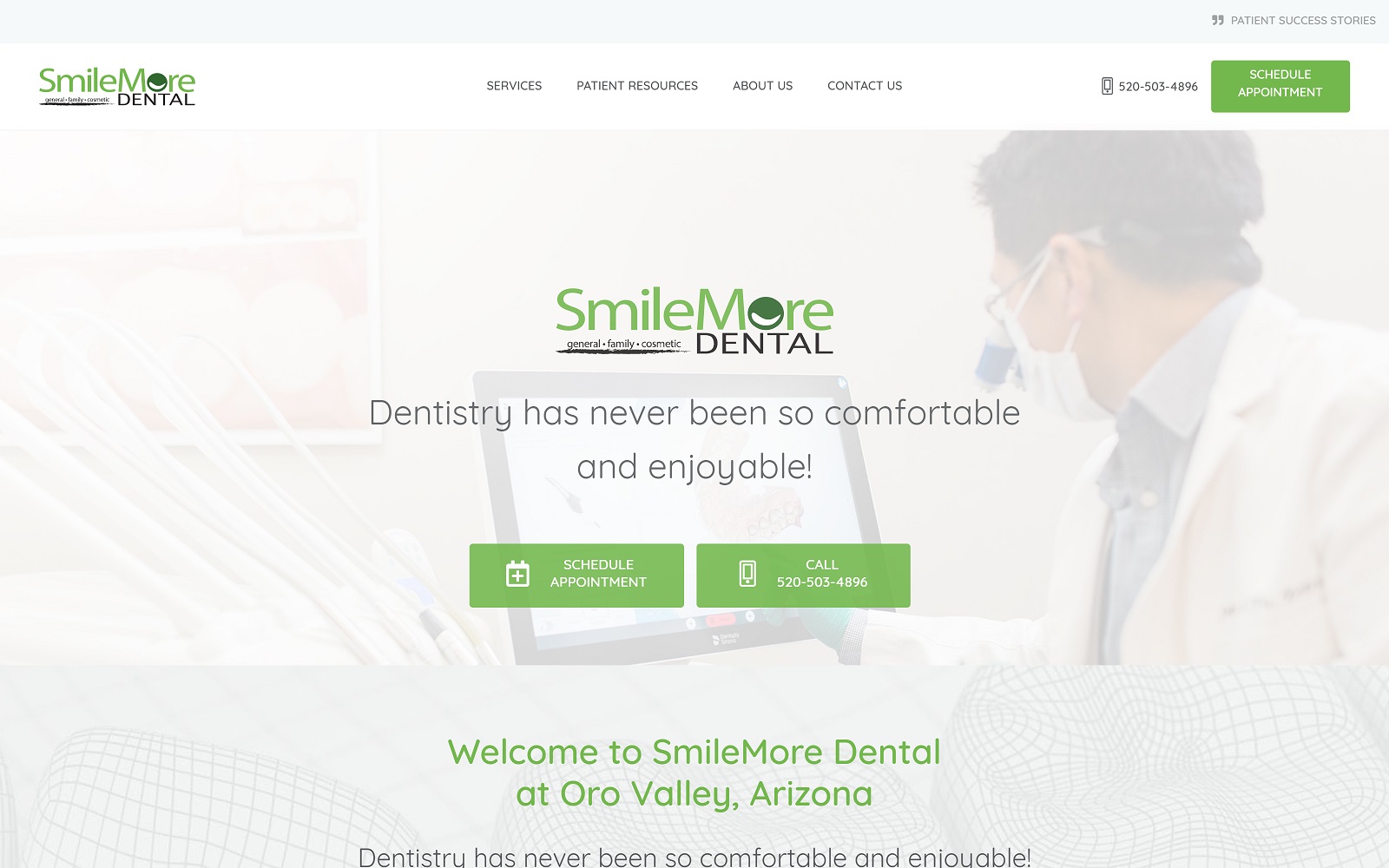 smilemoredentalaz.com screenshot