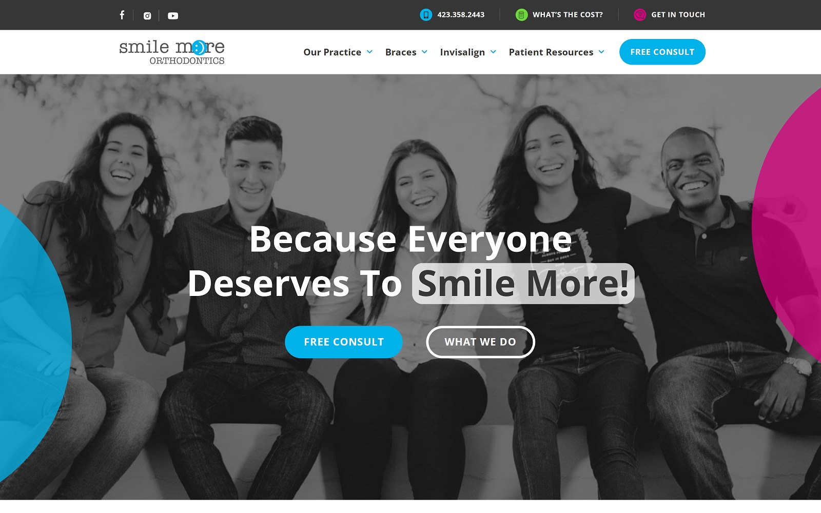 smilemoreortho.com screenshot