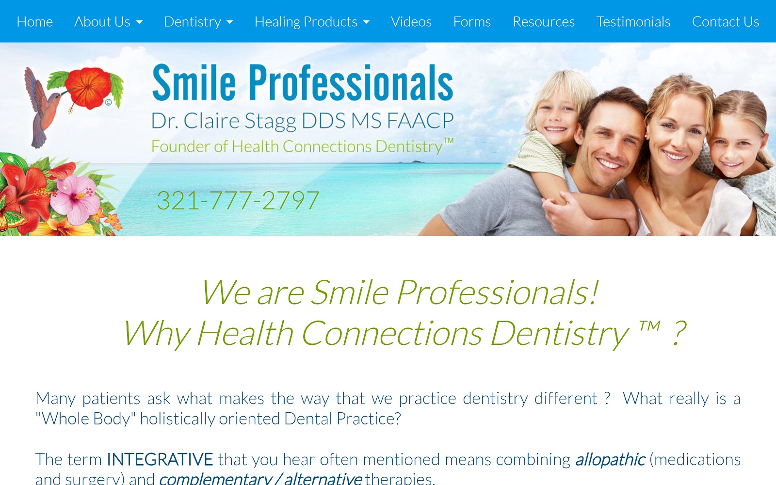 smileprofessionals.com screenshot