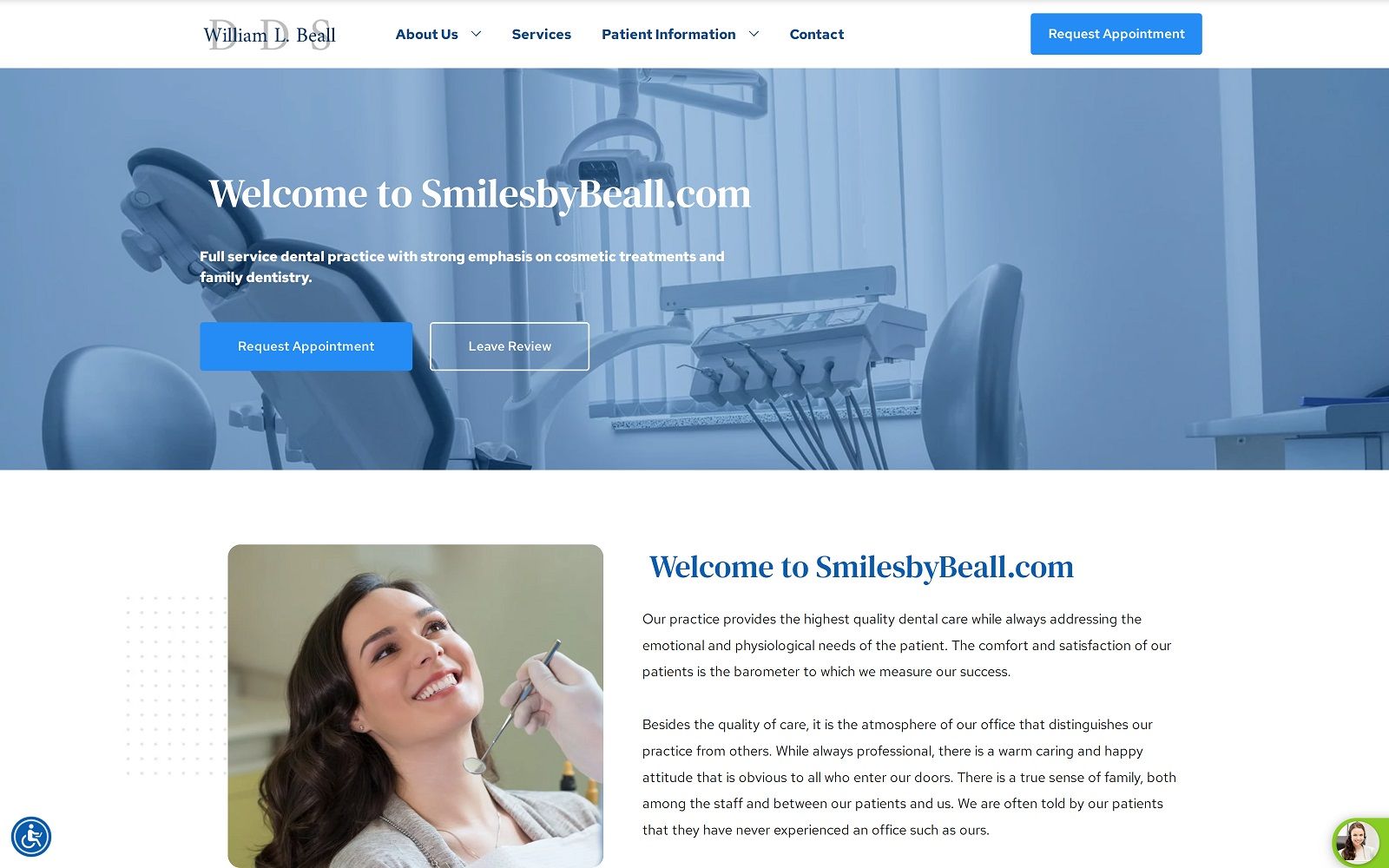 smilesbybeall.com screenshot