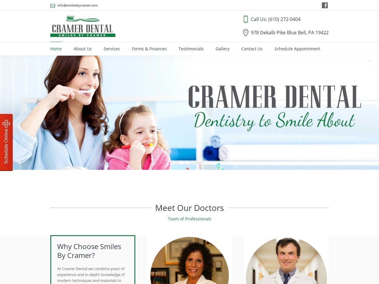 Smiles  Bycramer Website Screenshot from smilesbycramer.com