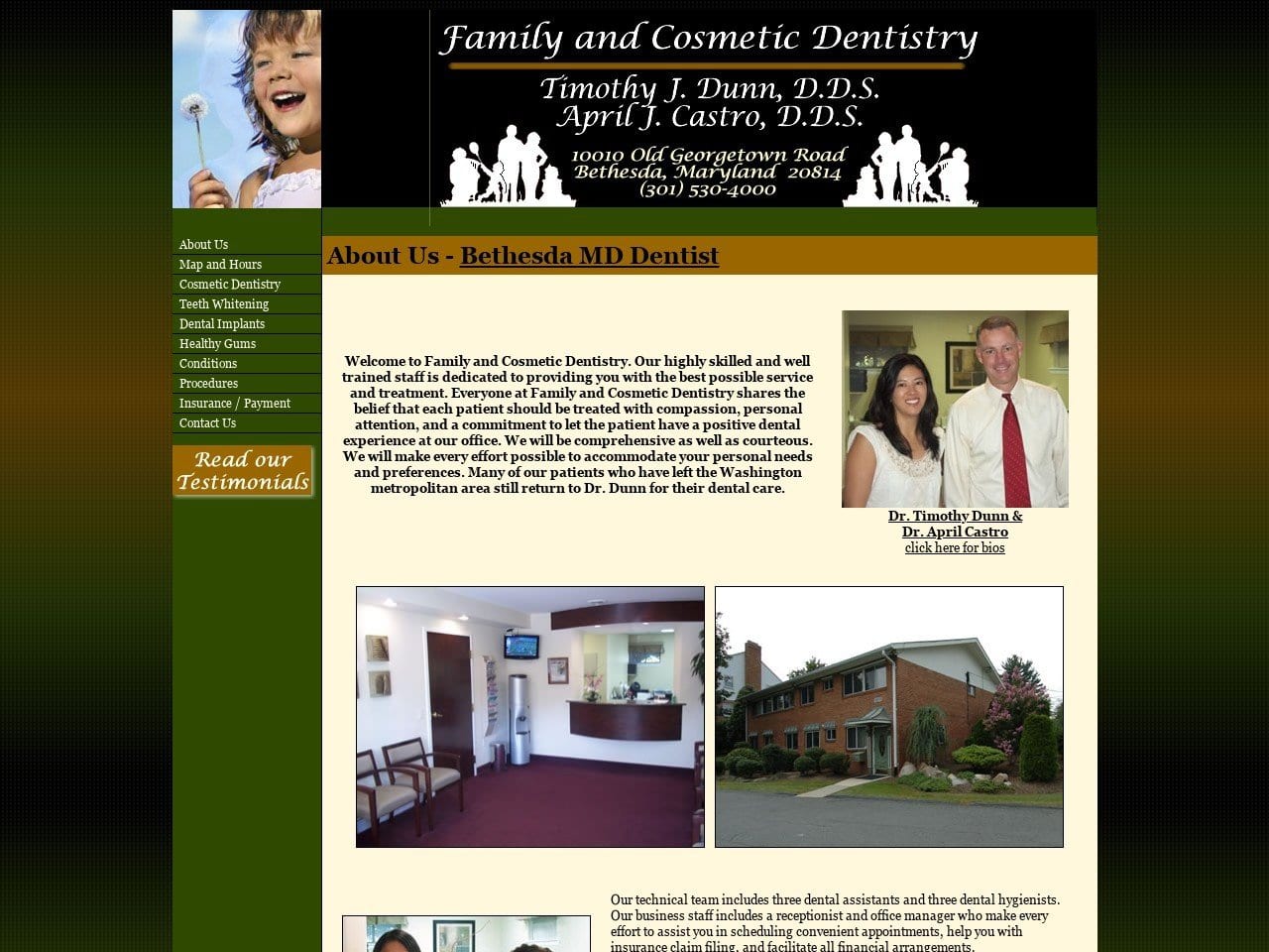 Dunn Timothy J DDS Website Screenshot from smilesbydunn.com