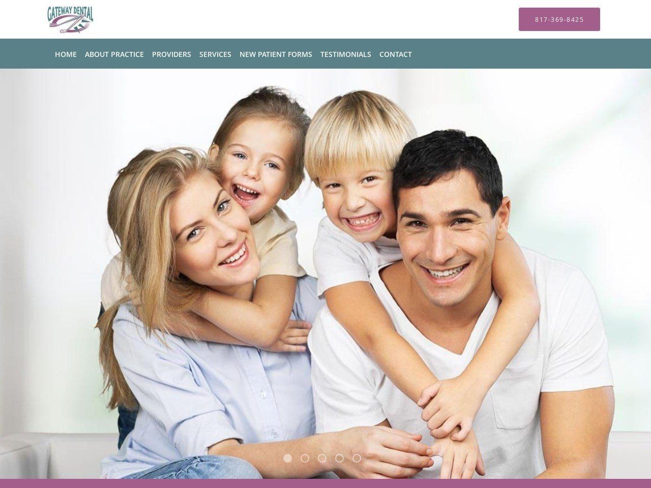 Gateway Dental Website Screenshot from smilesbygateway.com