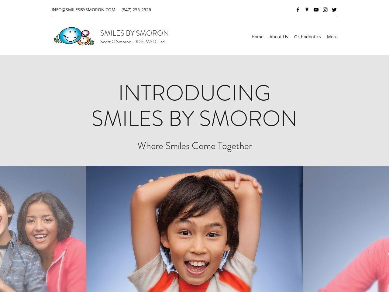 Smiles By Smoron Website Screenshot from smilesbysmoron.com