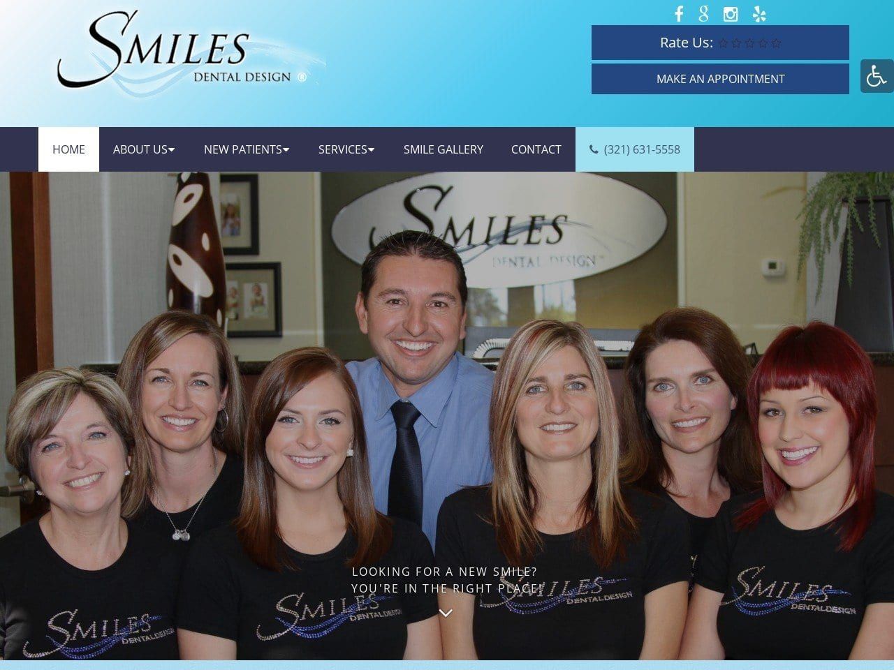 Smiles Dental Design Website Screenshot from smilesdentaldesign.com