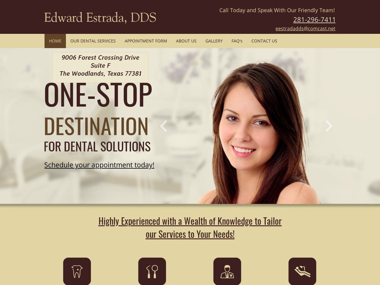 Estrada Edward DDS Website Screenshot from smilesforallages.com
