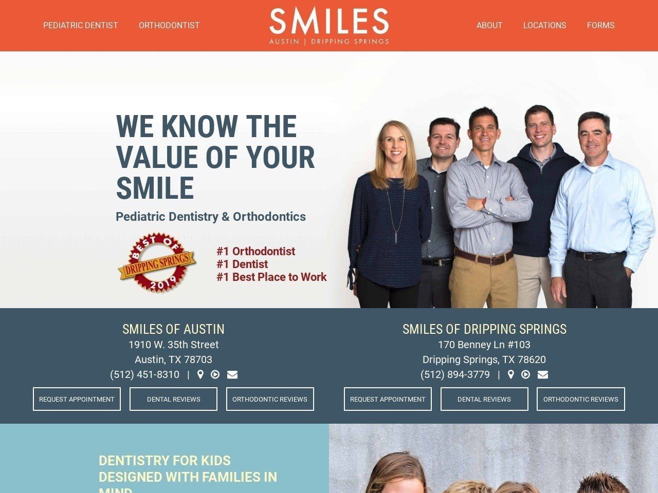 Smiles of Austin Website Screenshot from smilesofaustin.net