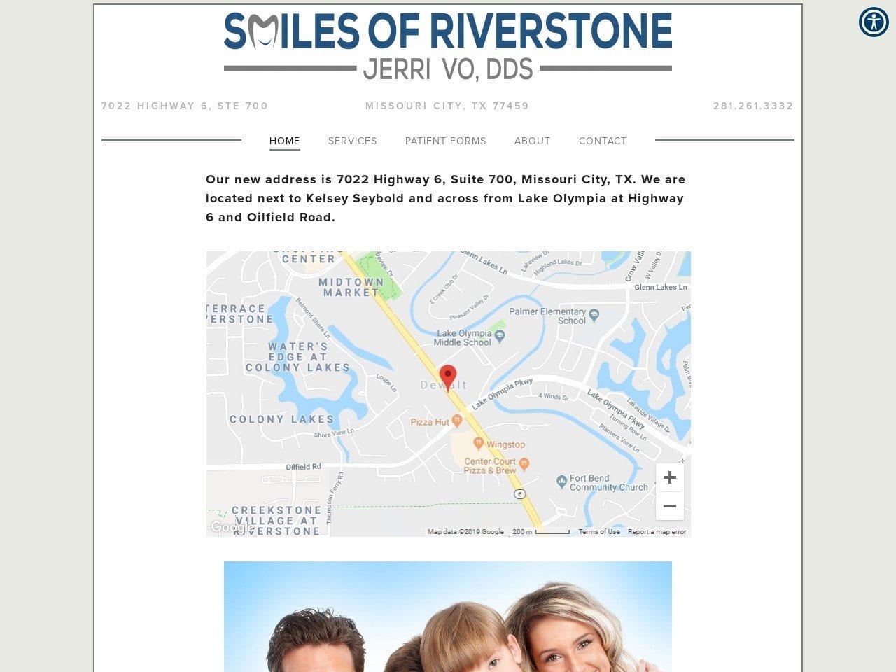 Smiles of Riverstone Website Screenshot from smilesofriverstone.com