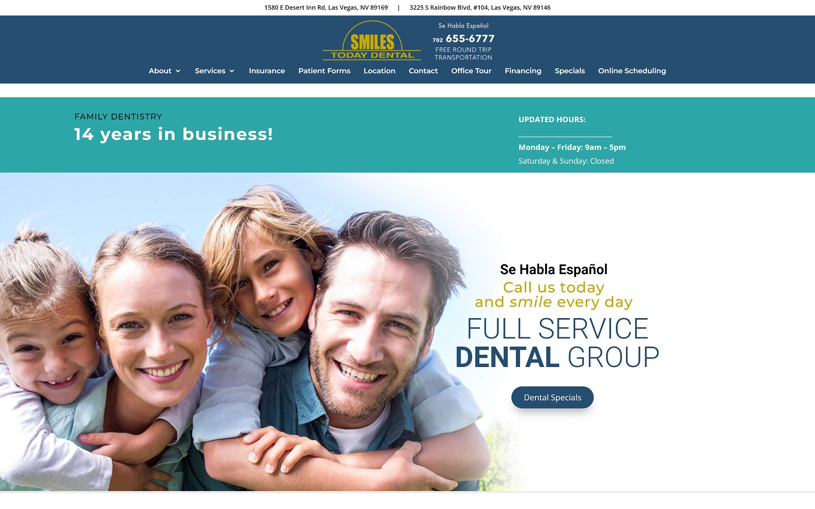 smilestodaydental.com screenshot