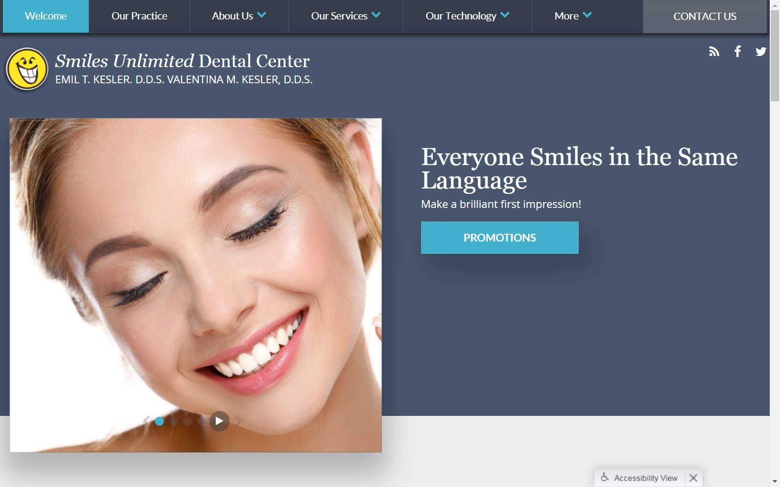 smilesunlimited-dental.com screenshot