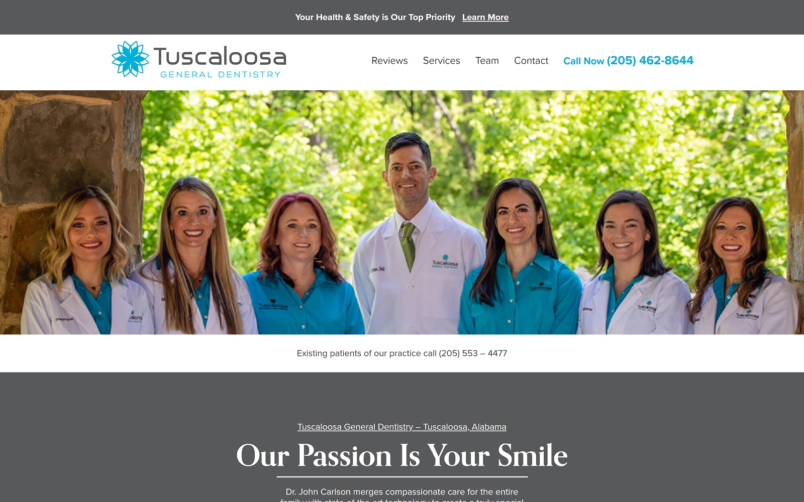 smiletuscaloosa.com screenshot