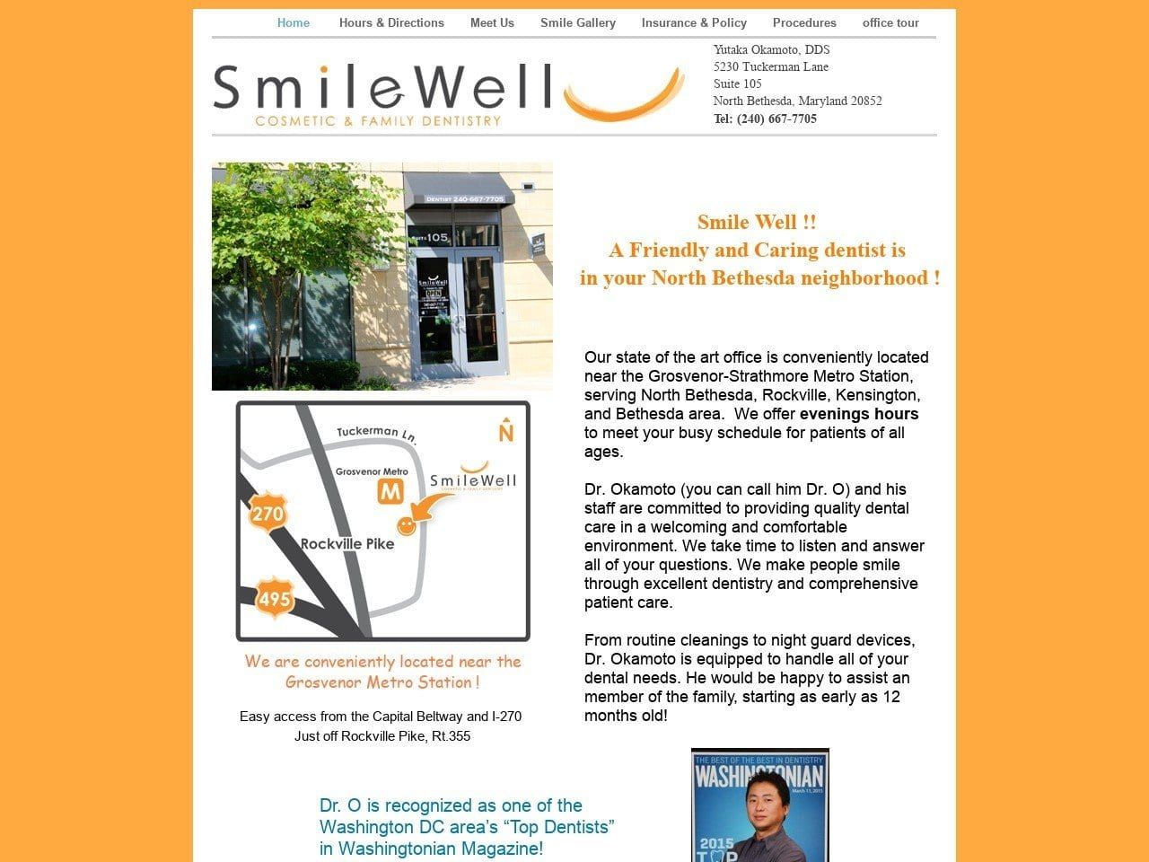 Smilewell Website Screenshot from smilewelldds.com