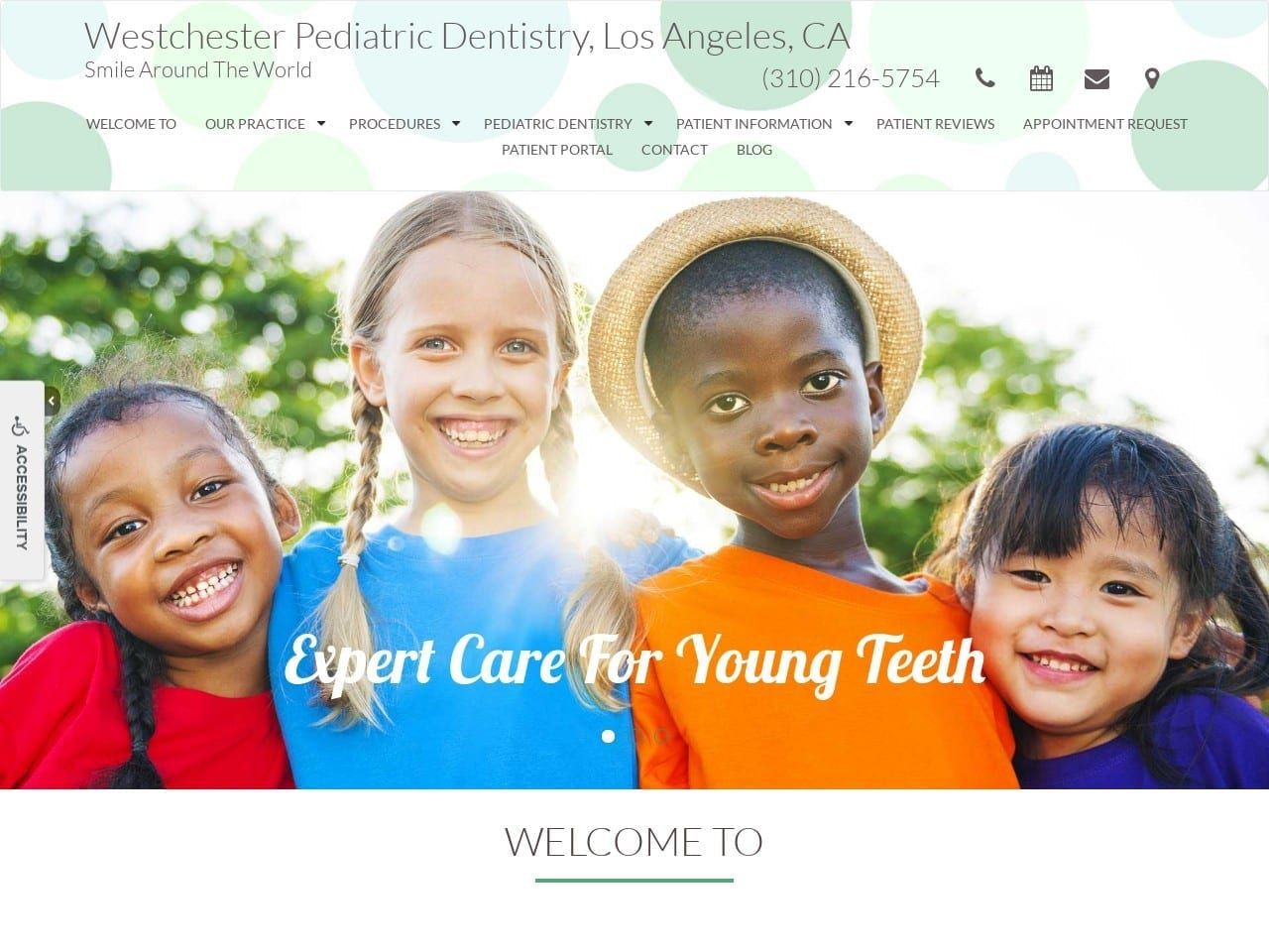 Westchester Pediatric Dentistry Website Screenshot from smilewestchester.com