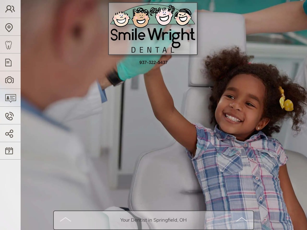 Smile Wright Dental Website Screenshot from smilewrightdental.com