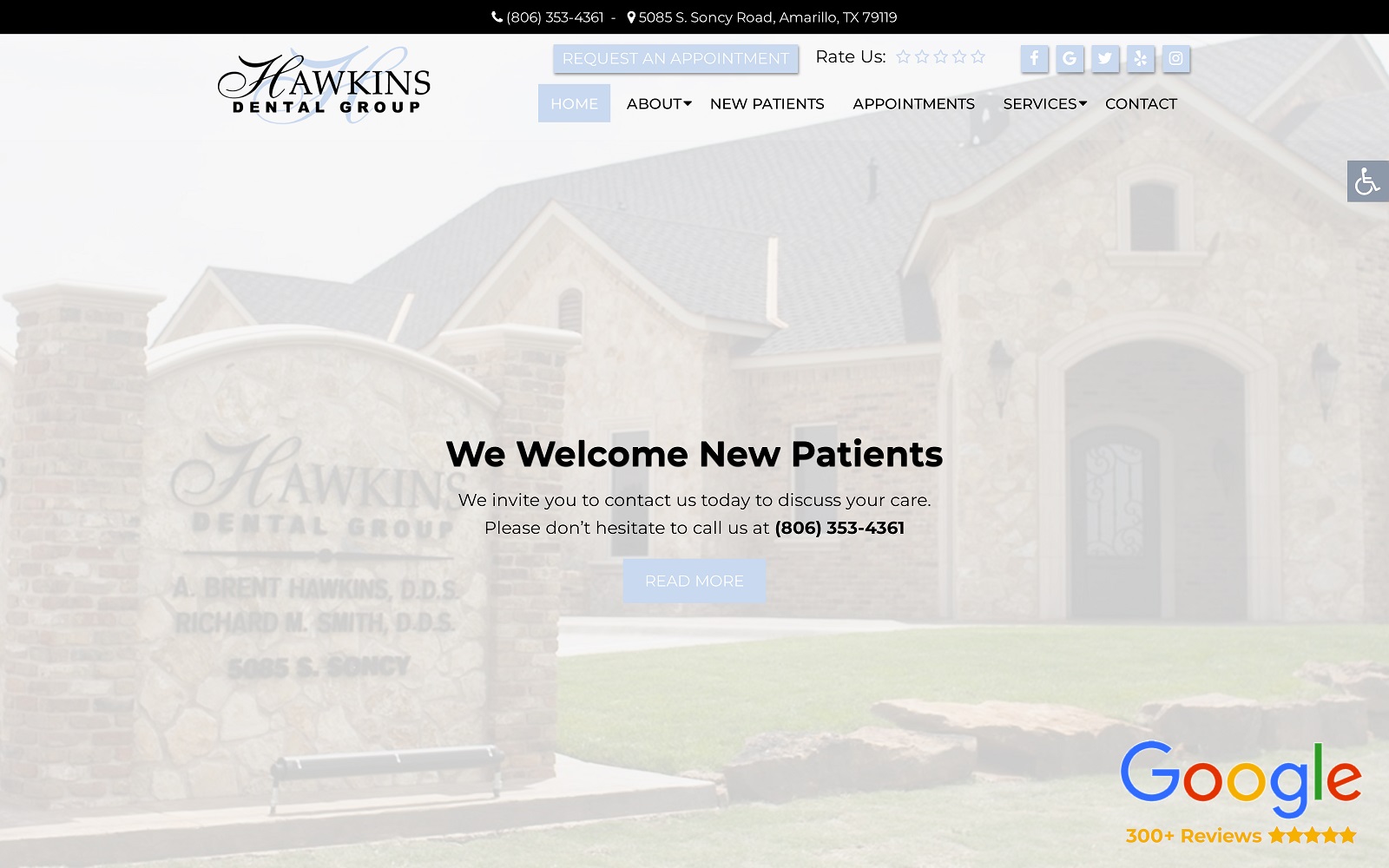 smithandhawkinsdental.com screenshot