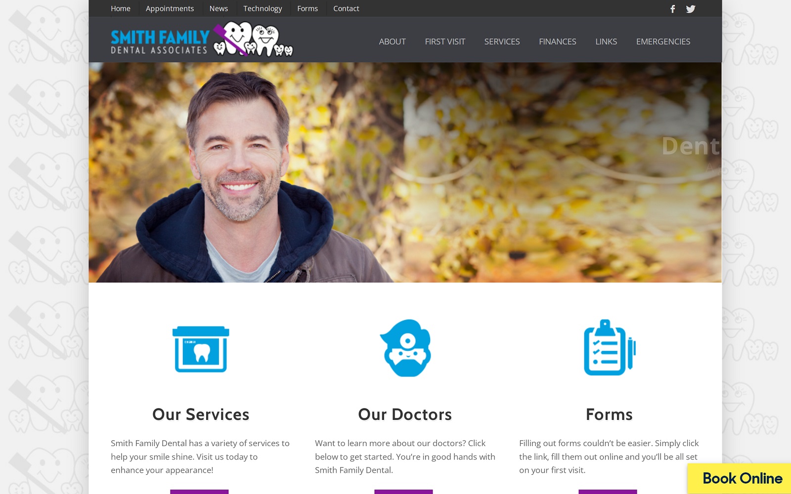 smithfamilydental.net screenshot