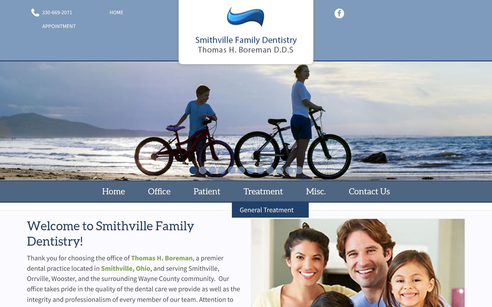 smithvillefamilydentistry.com screenshot