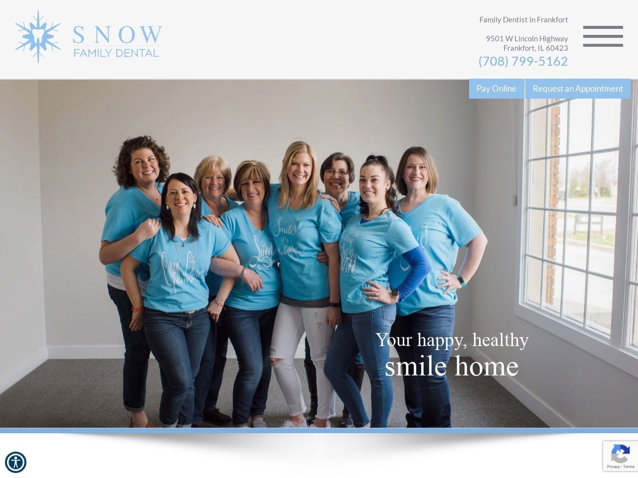 Snow Family Dental LLC Website Screenshot from snowfamilydental.com