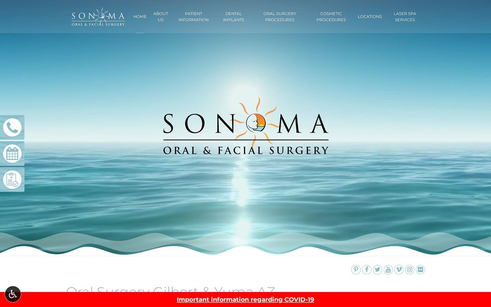 sonomafacialsurgery.com screenshot