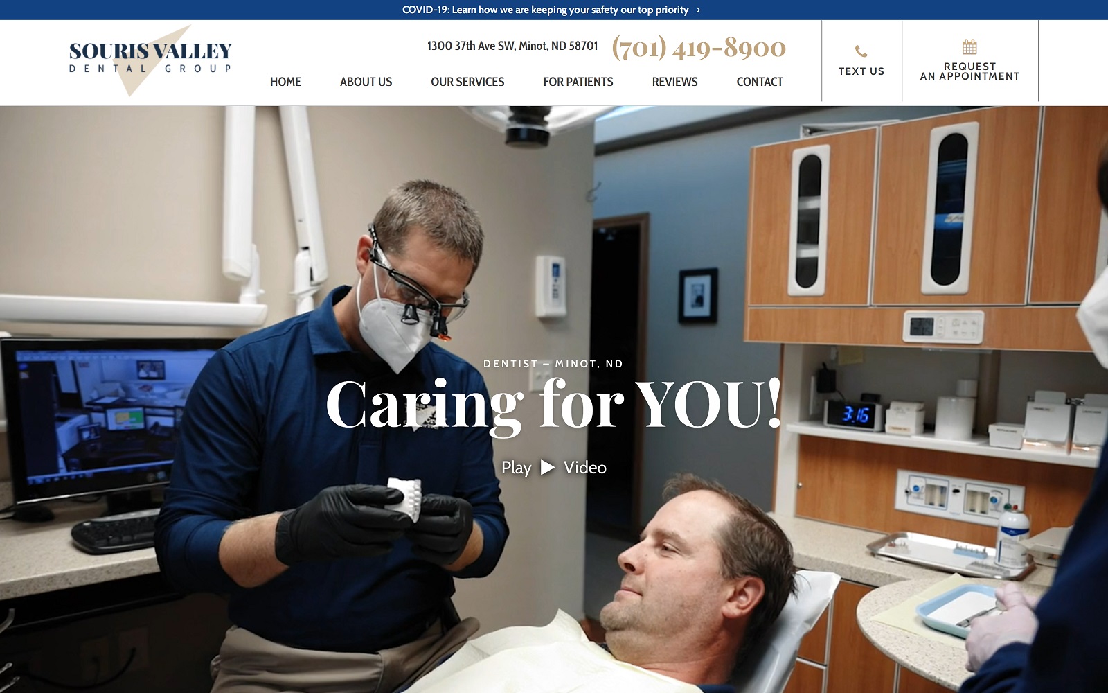 sourisvalleydental.com screenshot