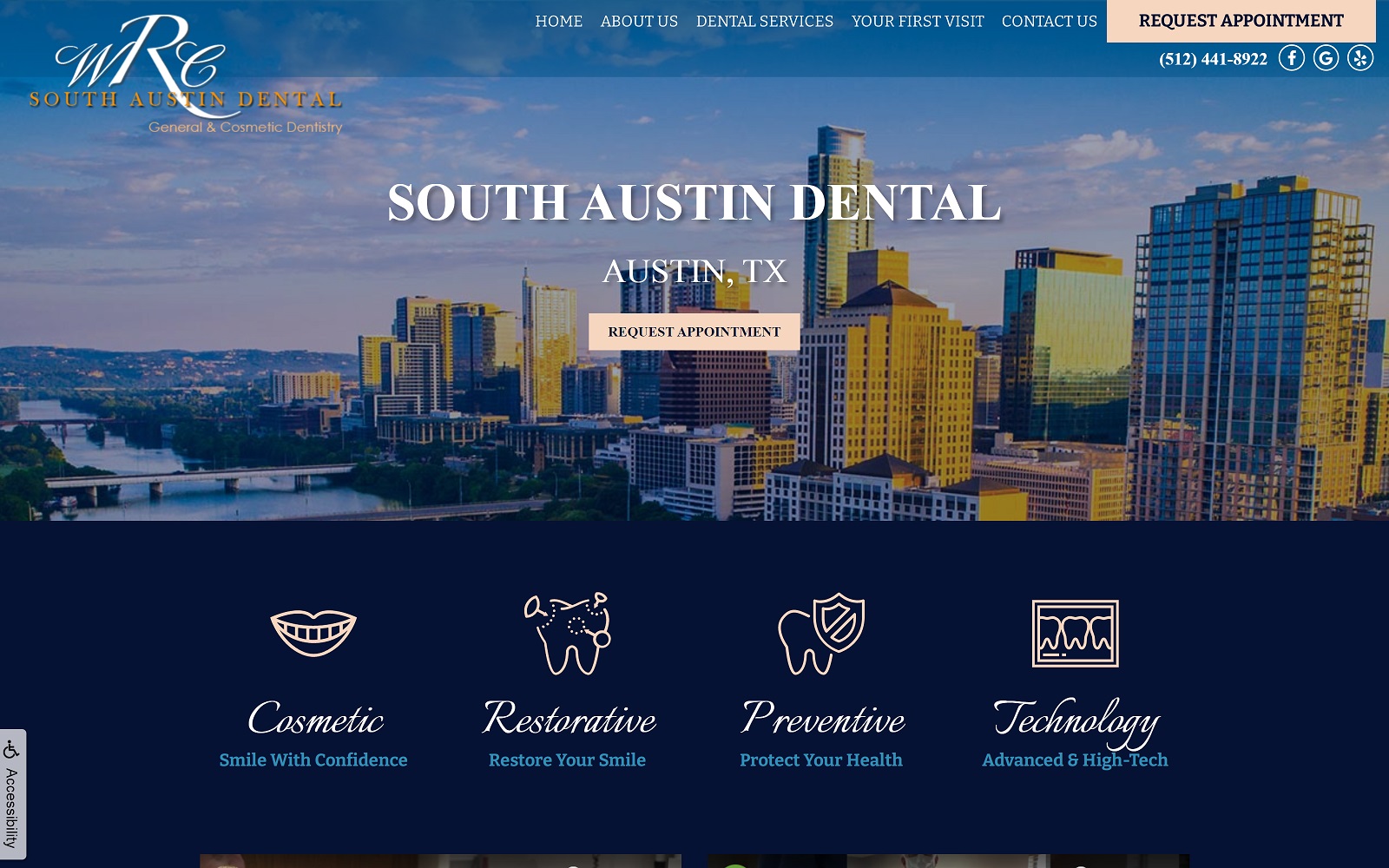 southaustindental.com screenshot