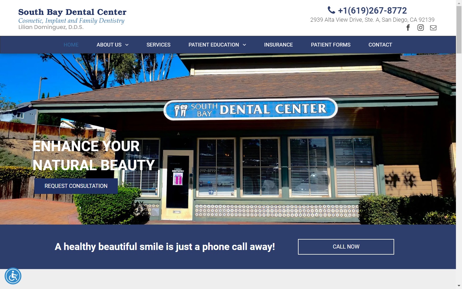 southbaydentalcenter.com screenshot