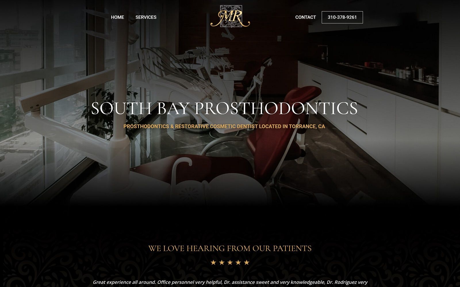 southbayprosthodontics.com screenshot