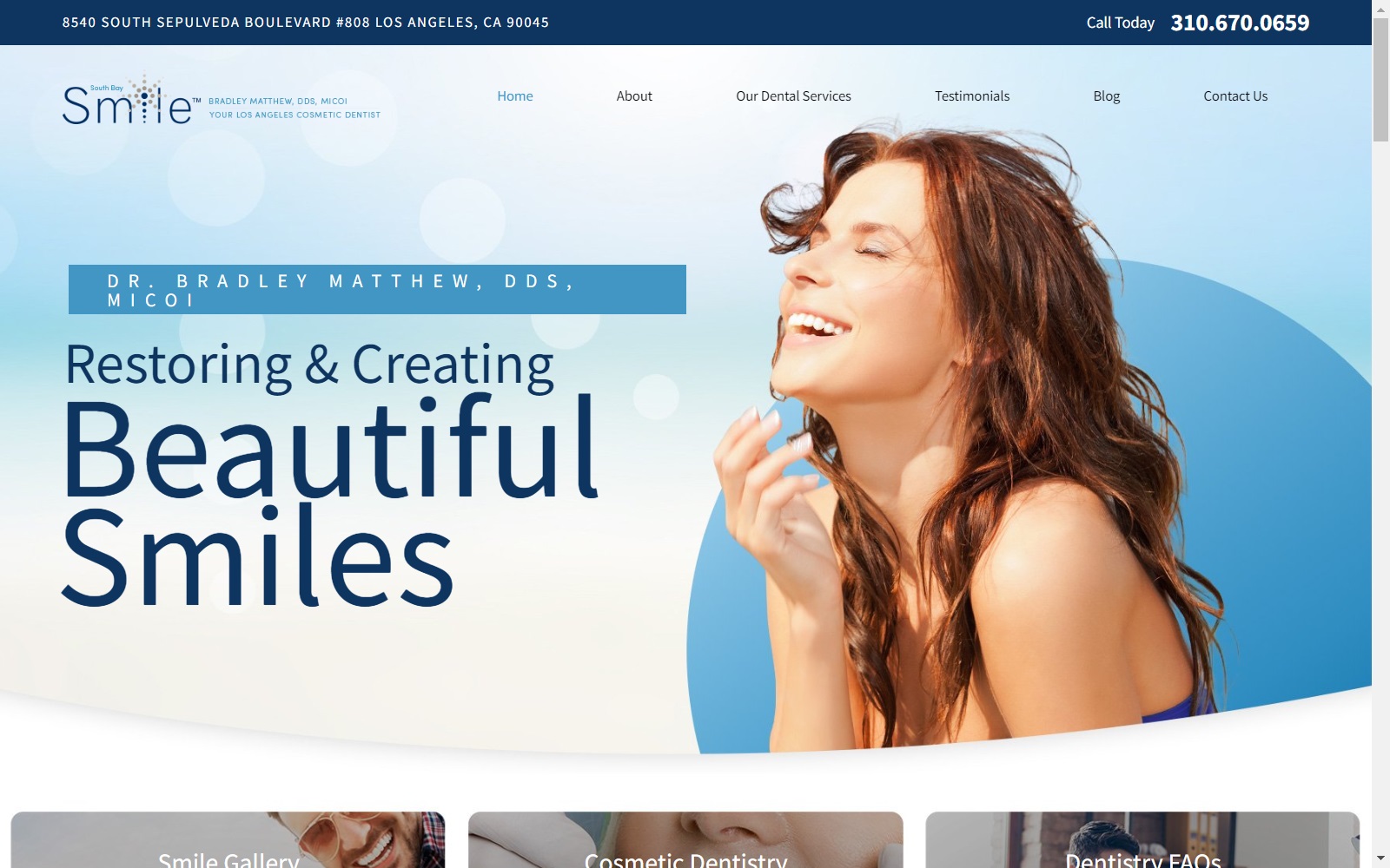 southbaysmiles.com screenshot