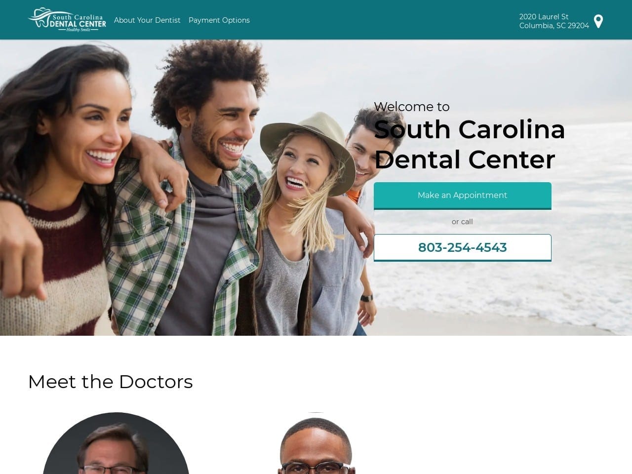 Steven E. Lanham DDS Website Screenshot from southcarolinadentalcenter.com